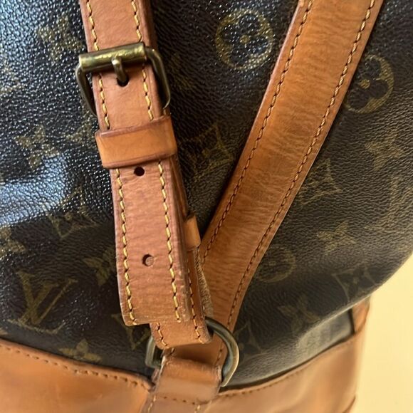 Louis Vuitton Brown Monogram Randonnee GM Coated Canvas Leather Duffel Backpack - Picture 12 of 13